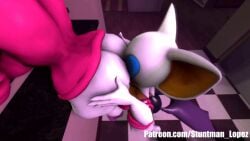  2futas animated anthro_on_anthro ass ass_grab big_ass big_breasts goof_troop kissing_ass peg_pete rouge_the_bat shocking_(artist) sonic_(series) 