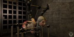  3d atomcatsstudio bondage captured defeated female female mortal_kombat restrained sindel white_hair 